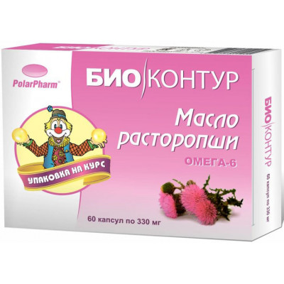 Масло расторопши, Биоконтур, 60 капс, 330 мг