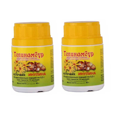 Топинамбур, 0.5 г 80 таблеток источник инулина - 2шт
